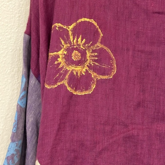 SCRAMBLE Multicolor Patchwork Button Down Shirt - Picture 3 of 12